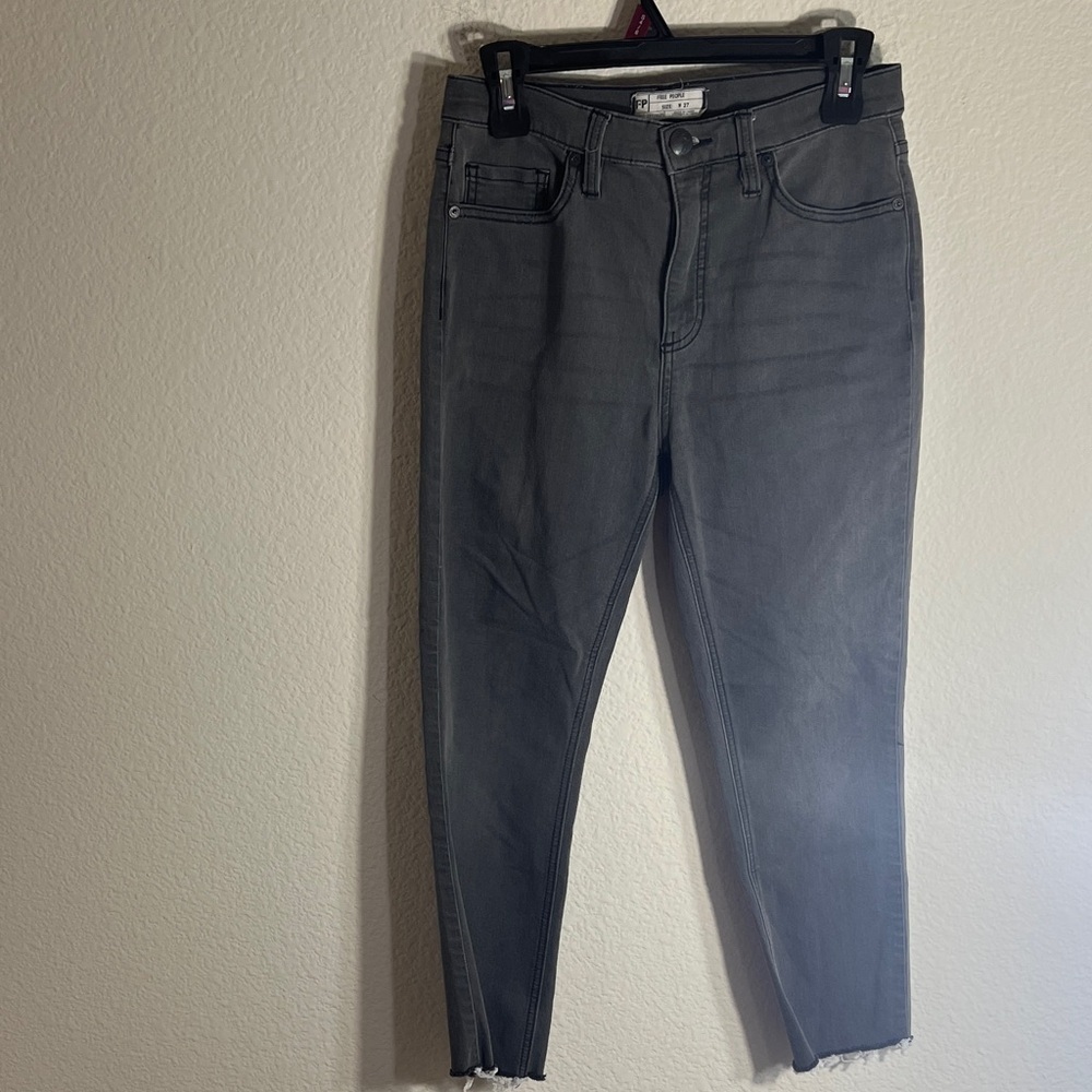 Free People Black Jeans 27 denim high waist fall boho Y2K